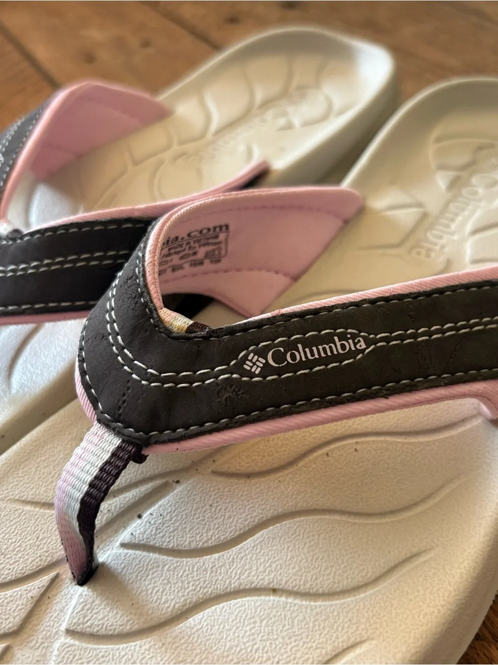 Columbia Beige, Pink & Brown Kids Sandals